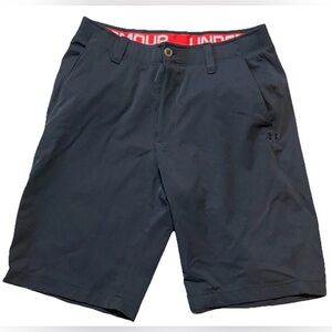 Under Armour HeatGear Golf Shorts Men’s 34 Black Performance Stretch LN